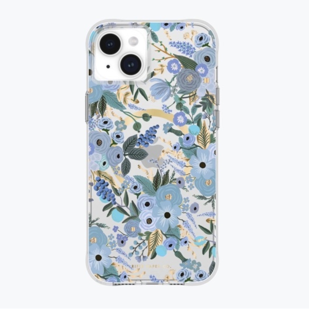Garden Party Blue Rifle Paper 15 Plus Max Magsafe Phone Case
